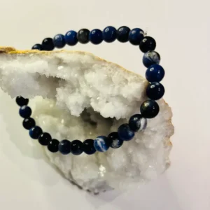 Bracelet Lapis-Lazuli pierre naturelle bleu lithothérapie Luzylola