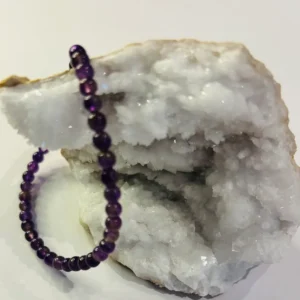 Bracelet en véritable améthyste luz y lola