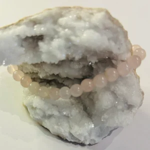 Bracelet Quartz rose pierre naturelle bleu lithothérapie Luzylola